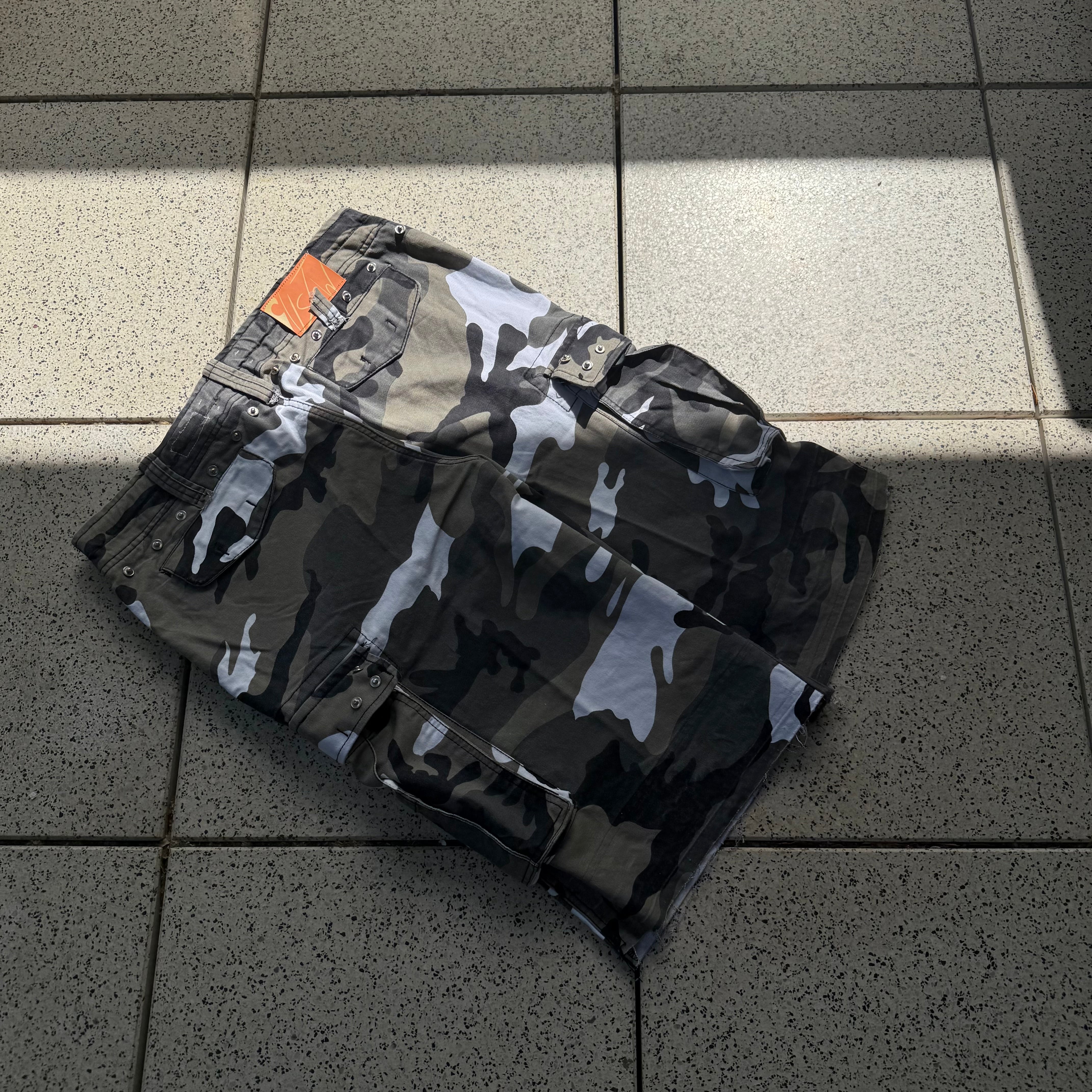 1of1 Grey Camo Shorts